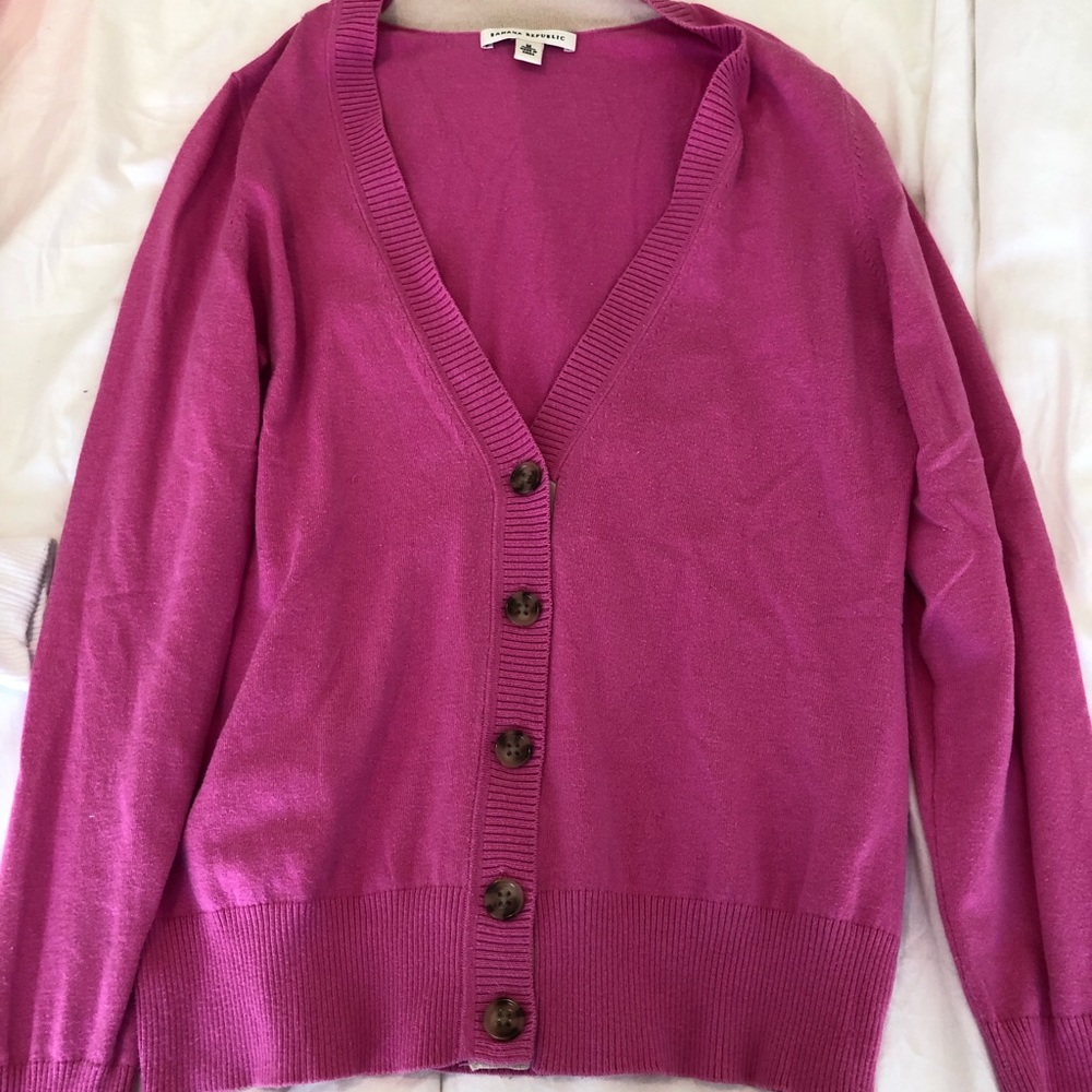 Banana republic Pink cardigan size M